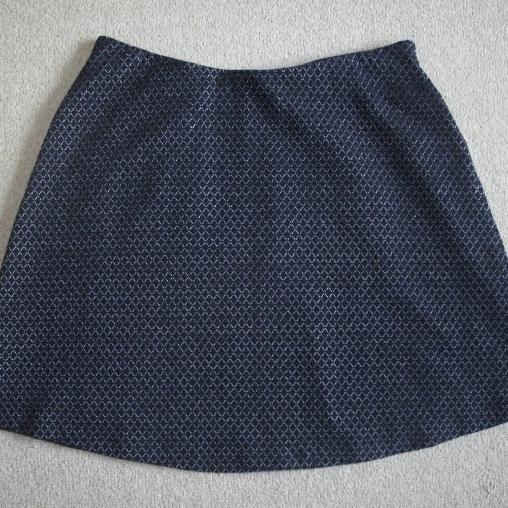 Loft Elastic Waist Skirt Black & White Size MP